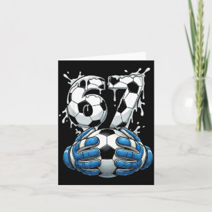 Soccer Drip Number 67 Boys Soccer Goalkeeper 67 Card