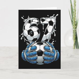 Soccer Drip Number 67 Boys Soccer Goalkeeper 67 Card