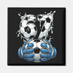 Soccer Drip Number 67 Boys Soccer Goalkeeper 67 Magnet