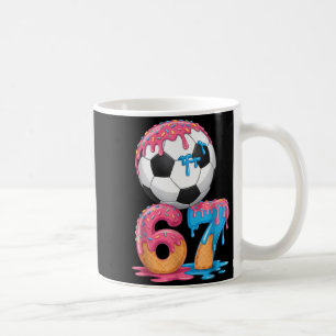 Soccer Drip Number 67 Boys Soccer Player 67  Coffee Mug