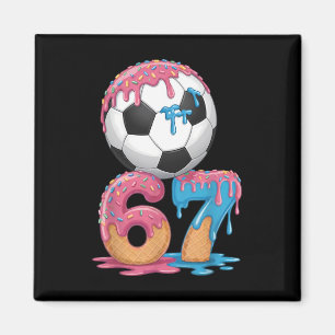 Soccer Drip Number 67 Boys Soccer Player 67 Magnet