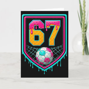 Soccer Drip Number 67 Soccer Player Card