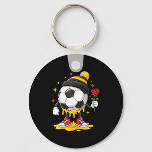 Soccer Drip Valentine Boys & Men Valentines Da Key Ring