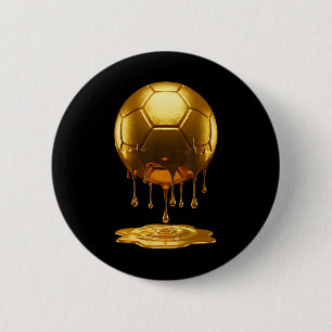 Soccer Dripping Drip Gold Sport Player Coach Ller 6 Cm Round Badge