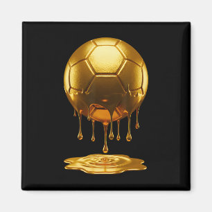 Soccer Dripping Drip Gold Sport Player Coach Ller  Magnet