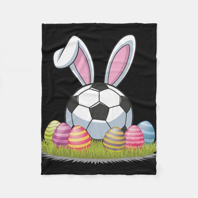 Soccer Easter  Fleece Blanket (Front)