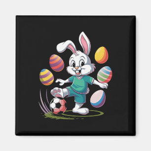 Soccer Easter Shirt Boys Kids Easter Bunny Soccer Magnet