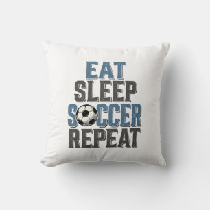 Soccer Eat Sleep Repeat Vintage Typography Shirt_1 Cushion