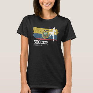 Soccer Ecuador Flag Football Womens Soccer Girls T-Shirt