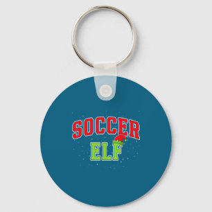 Soccer Elf Christmas Family Matching Group Xmas Key Ring