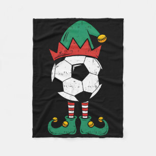Soccer Elf Christmas Funny Xmas Elf Soccer Lover K Fleece Blanket