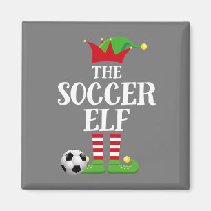 Soccer Elf Family Matching Christmas Group Elf Magnet