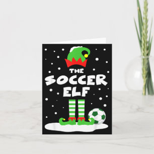 Soccer Elf Matching Group Family Holiday Christmas Card