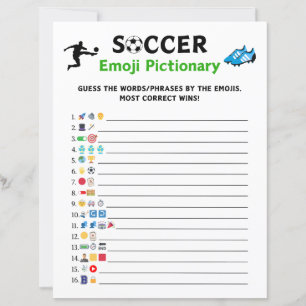 Soccer Emoji Pictionary Game