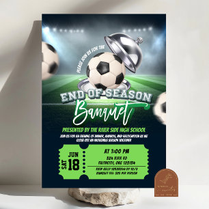 Soccer End of Season Banquet Party Invitation
