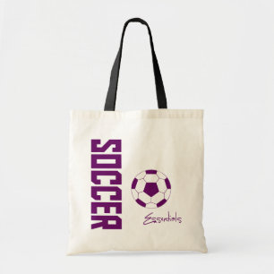 Soccer Essentials Tote Bag (purple)