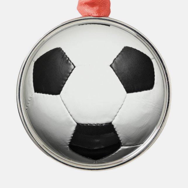 Soccer European South Latin American Football Metal Ornament (Front)