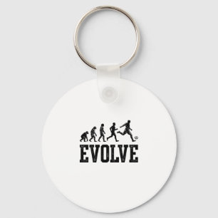 Soccer Evolution Vintage Vector Shirt Design_1 Key Ring