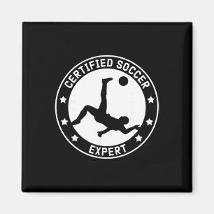Soccer Expert Soccer Player Magnet