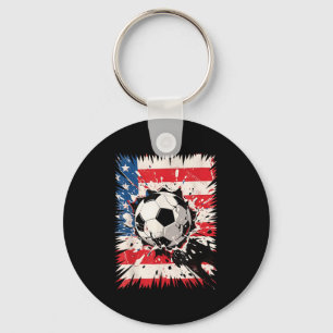 Soccer Explosion Cool Clash For Sport Fans And Pla Key Ring