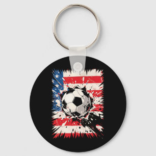 Soccer Explosion Cool Clash For Sport Fans And Pla Key Ring
