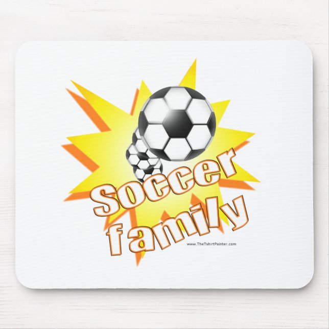Soccer Family Mouse Pad (Front)