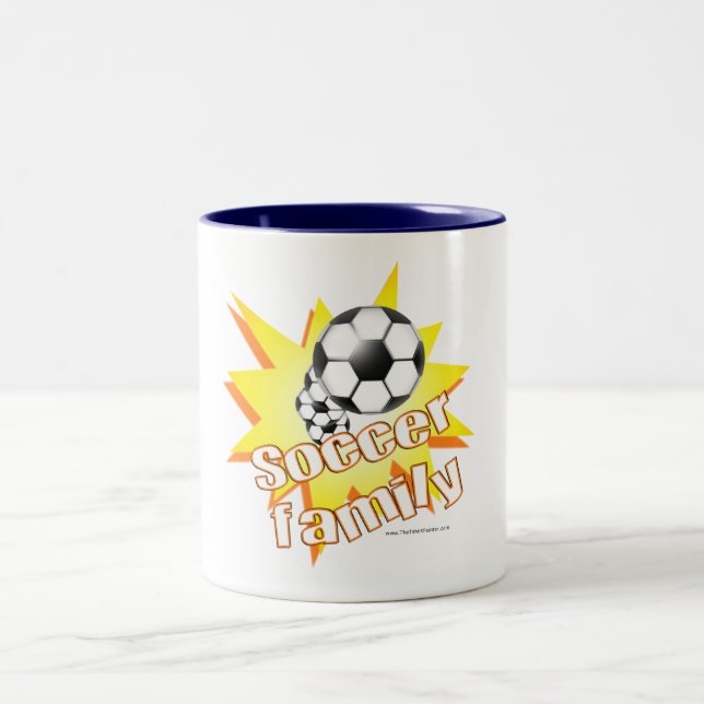 Soccer Family Two-Tone Coffee Mug (Center)