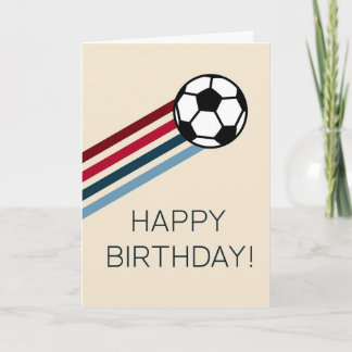 Soccer Fan Happy Birthday Card for Him