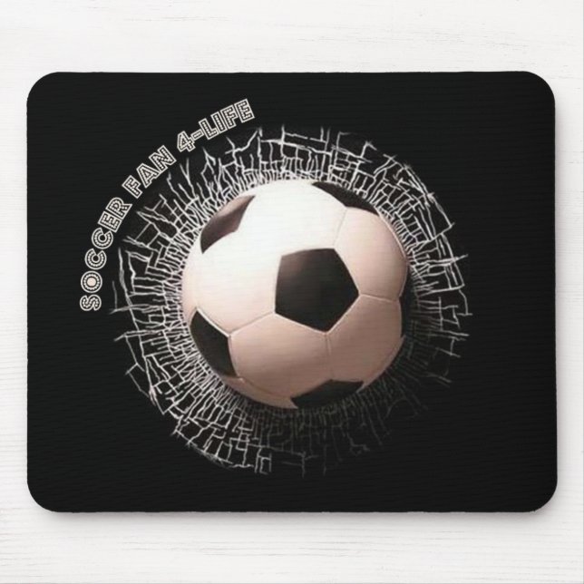 Soccer Fan Soccer Ball Pattern Mouse Pad (Front)