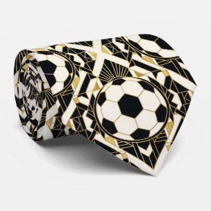 Soccer Faux Silk Sports Player Gentleman's Tie