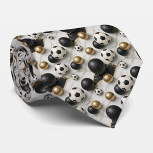 Soccer Faux Silk Sports Player Gentleman's Tie