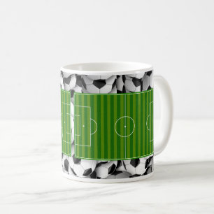 Soccer field coffee mug