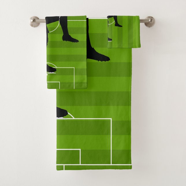 Soccer Field Design Towel Set (Insitu)