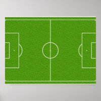Soccer Field Pattern on Grass