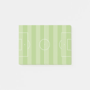 Soccer field post-it notes