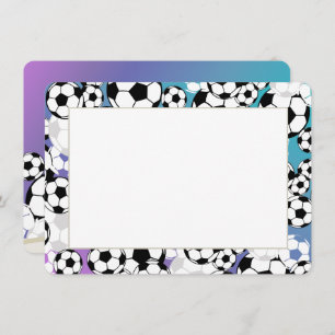 Soccer Flat Card Thank You