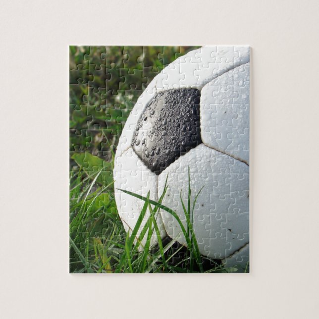 Soccer~ Foot Ball in field Jigsaw Puzzle (Vertical)