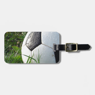 Soccer~ Foot Ball in field Luggage Tag