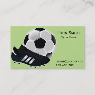 Soccer / footabll sports coach freelance business card