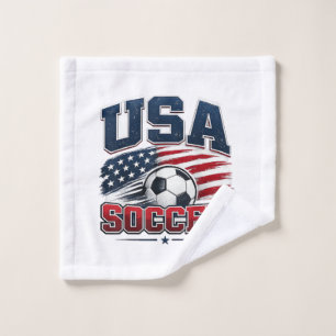 Soccer Football 2026 USA Wash Cloth