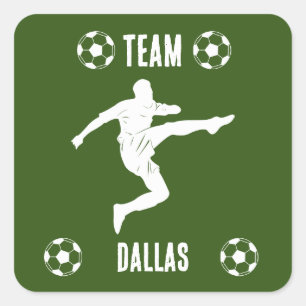 Soccer Football Apparel Square Sticker