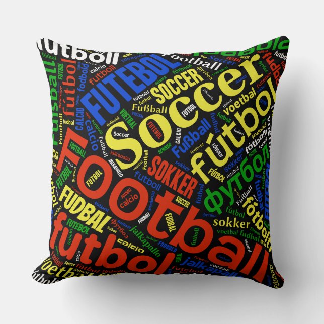 Soccer Football around the world Cushion (Front)