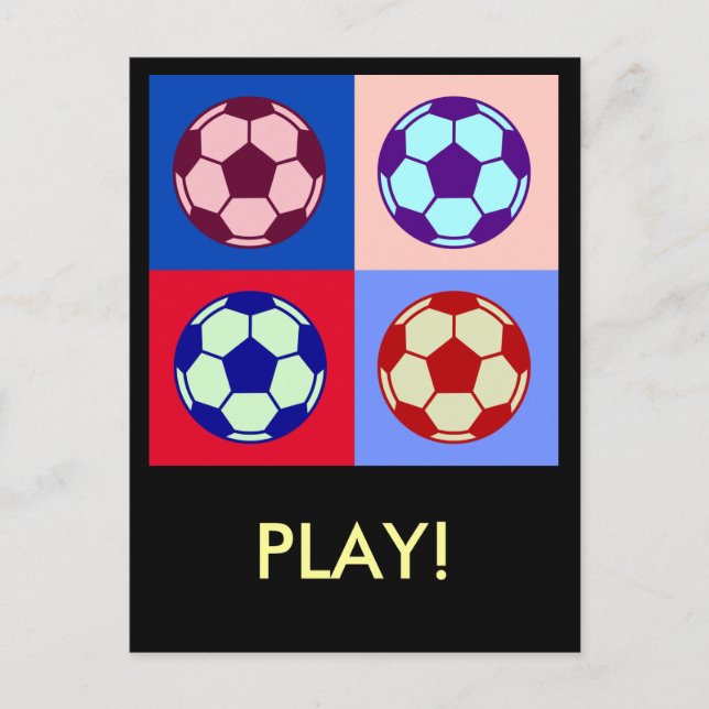 Soccer/ Football Art Postcard (Front)