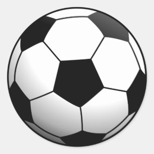 Soccer Football Ball Classic Round Sticker