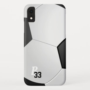Soccer Football Ball Player Number Monogram  Case-Mate iPhone Case
