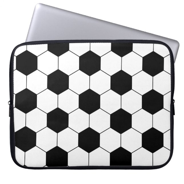 Soccer Football Ball Texture Laptop Sleeve (Front)