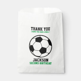 Soccer Football Birthday Baby Shower Party Favour Bag