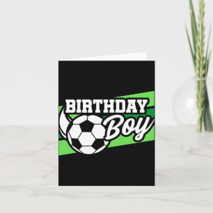 Soccer Football Birthday Party Kids Birthday Boy T Card