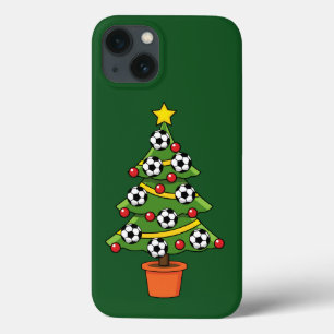 Soccer Football Christmas Tree iPhone 13 Case