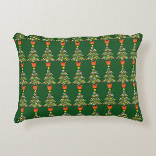 Soccer Football Christmas Tree Decorative Cushion